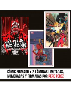 es::Veneno: Blanco, Negro y Sangre + láminas A y B. Firmados por Pere Pérez