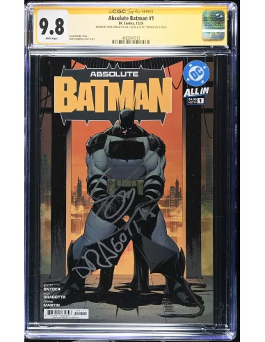 Absolute Batman 1 CGC SS 9.8 Snyder & Dragotta