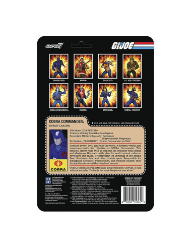 es::G.I. Joe Figura ReAction Cobra Commander 10 cm 