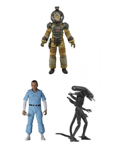 es::Alien 40th Anniversary Serie 1 Pack 3 figuras Kane, Ash, Xenomorph