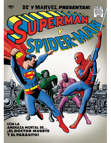 es::Superman y Spiderman. Con portada de Brian Bolland(DC-Marvel Treasury Edition)