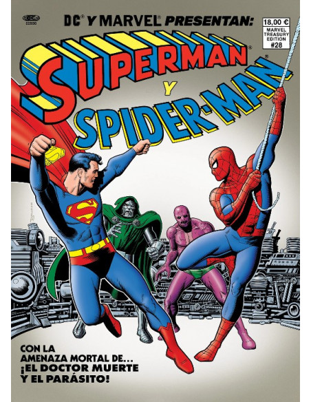 es::Superman y Spiderman. Con portada de Brian Bolland(DC-Marvel Treasury Edition) 