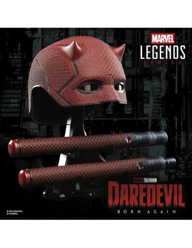es::Réplica premium 1:1 Máscara y Bastón Daredevil Born Again