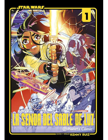 es::Star Wars: La Senda del Sable de Luz 01 (con sketch y dedicado)