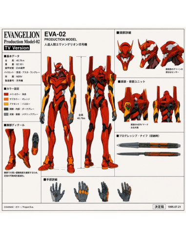es::Kit Figura EVA Production Model-02 (TV Version) Legacy Edition: Evangelion Legend Edition Blokees