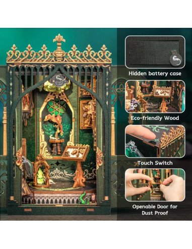 es::Cutebee Book Nook The Darkness Herbarium 98 piezas. Kit de montaje