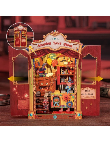 es::Cutebee Book Nook Amazing Toy Store. Kit de montaje