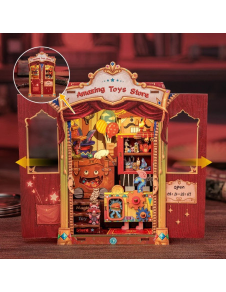 es::Cutebee Book Nook Amazing Toy Store. Kit de montaje