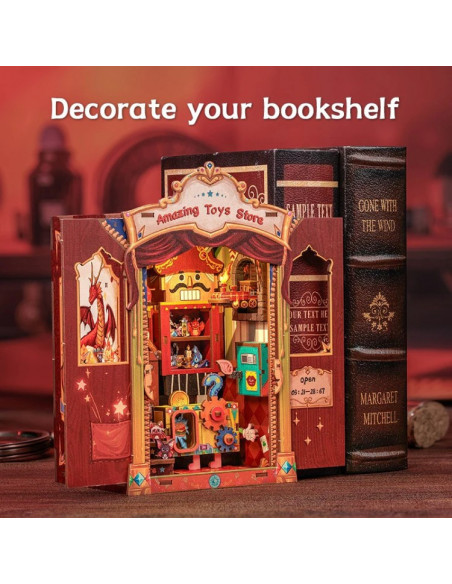 es::Cutebee Book Nook Amazing Toy Store. Kit de montaje es::Cutebee Book Nook Amazing Toy Store. Kit de montaje