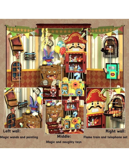 es::Cutebee Book Nook Amazing Toy Store. Kit de montaje es::Cutebee Book Nook Amazing Toy Store. Kit de montaje