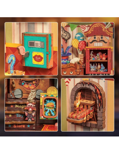 es::Cutebee Book Nook Amazing Toy Store. Kit de montaje