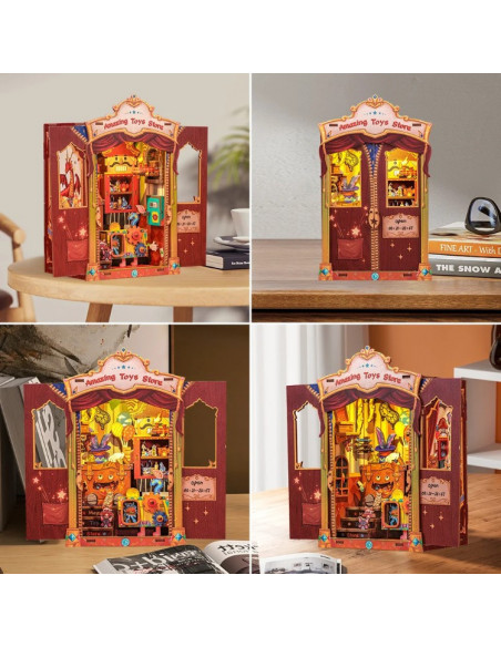 es::Cutebee Book Nook Amazing Toy Store. Kit de montaje es::Cutebee Book Nook Amazing Toy Store. Kit de montaje