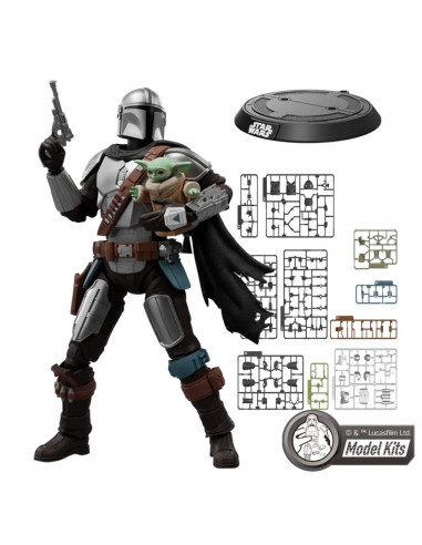 es::Kit Figura in Djarin (Mandalorian) & Grogu Star Wars Champion Class Blokees