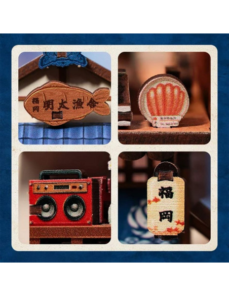 es::Cutebee Mini Store Kukuoka Mentaiko Kitchen Kit de montaje es::Cutebee Mini Store Kukuoka Mentaiko Kitchen Kit de montaje