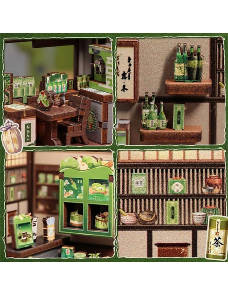 es::Cutebee Mini Store Kyoto Matcha Cottage Kit de montaje es::Cutebee Mini Store Kyoto Matcha Cottage Kit de montaje