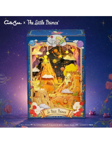 es::Cutebee Book Nook El Principito: El Planeta y La Rosa. Kit de montaje