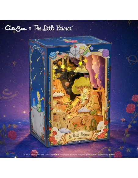 es::Cutebee Book Nook El Principito: El Planeta y La Rosa. Kit de montaje es::Cutebee Book Nook El Principito: El Planeta y La Rosa. Kit de montaje