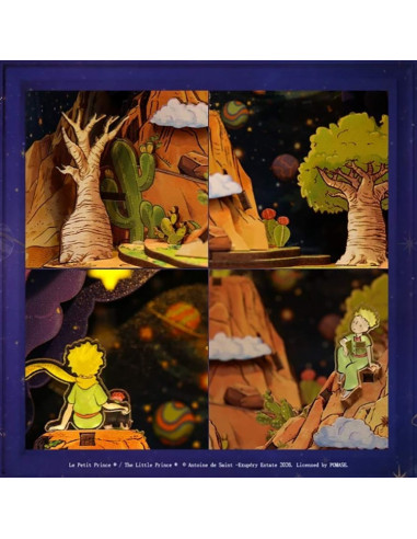 es::Cutebee Book Nook El Principito: El Planeta y La Rosa. Kit de montaje