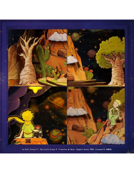 es::Cutebee Book Nook El Principito: El Planeta y La Rosa. Kit de montaje es::Cutebee Book Nook El Principito: El Planeta y La Rosa. Kit de montaje