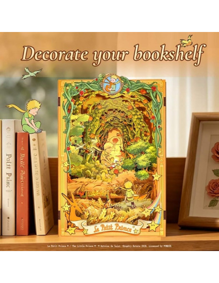 es::Cutebee Book Nook El Principito: Promesa en el Campo de Trigo. Kit de montaje es::Cutebee Book Nook El Principito: Promesa en el Campo de Trigo. Kit de montaje