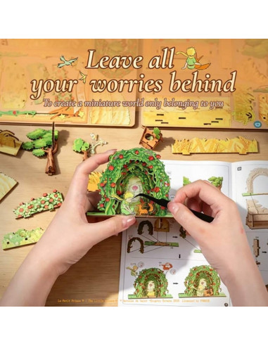 es::Cutebee Book Nook El Principito: Promesa en el Campo de Trigo. Kit de montaje