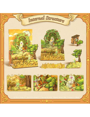 es::Cutebee Book Nook El Principito: Promesa en el Campo de Trigo. Kit de montaje