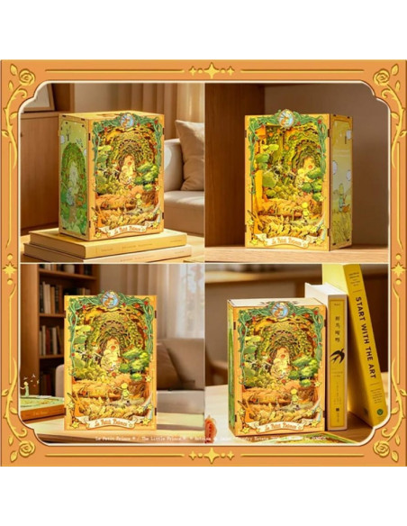 es::Cutebee Book Nook El Principito: Promesa en el Campo de Trigo. Kit de montaje es::Cutebee Book Nook El Principito: Promesa en el Campo de Trigo. Kit de montaje
