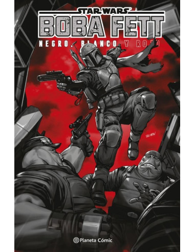 es::Star Wars Boba Fett: Blanco, negro y rojo