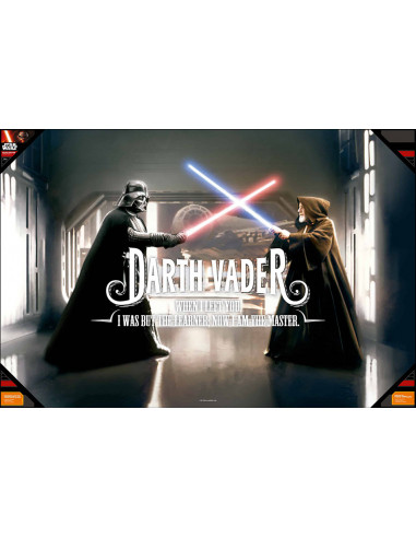 es::Star Wars Póster de Vidrio Vader When I left you... 90x60 cm