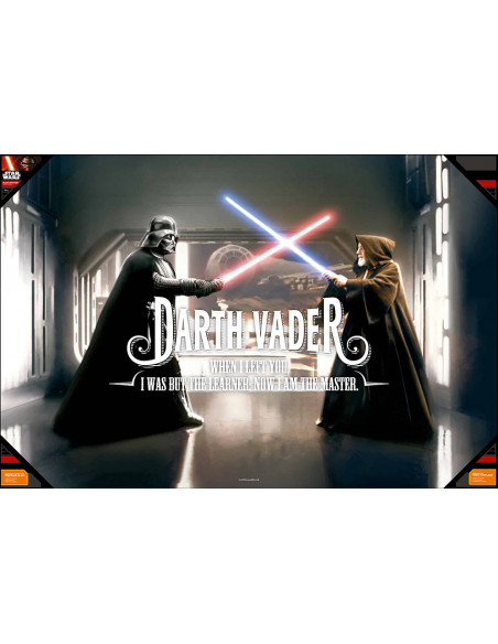 es::Star Wars Póster de Vidrio Vader When I left you... 90x60 cm