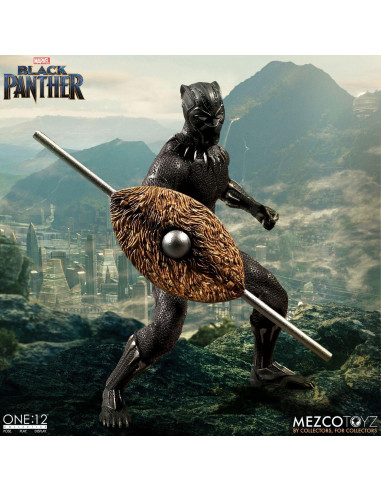 es::Marvel Universe Figura 1/12 Black Panther 17 cm