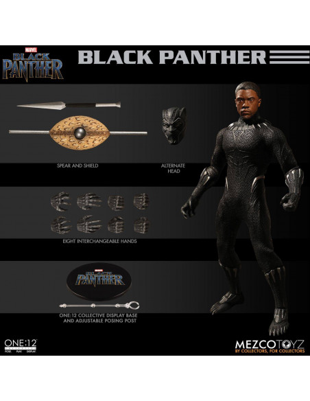 es::Marvel Universe Figura 1/12 Black Panther 17 cm