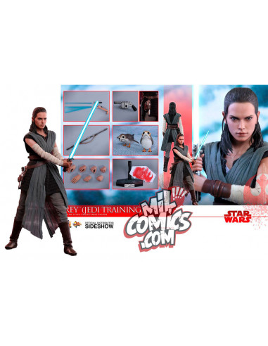 es::Star Wars Episode VIII Figura 1/6 Rey Jedi Training Hot Toys 28 cm