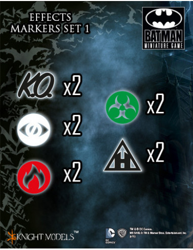 es::Batman Miniature Game: Effect Markers Set 1 Figuras Knight Models