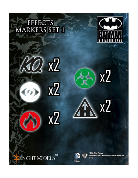 es::Batman Miniature Game: Effect Markers Set 1 Figuras Knight Models