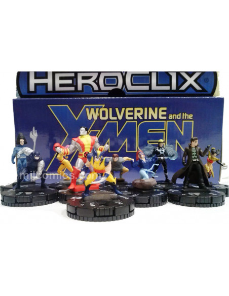 es::Marvel heroclix Wolverine and the X-Men gravity feed complete set