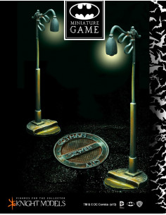 es::Batman Miniature Game: 3 Sewer & 3 Lamppost - Accesorios Knight Models