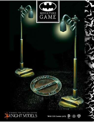 es::Batman Miniature Game: 3 Sewer & 3 Lamppost - Accesorios Knight Models