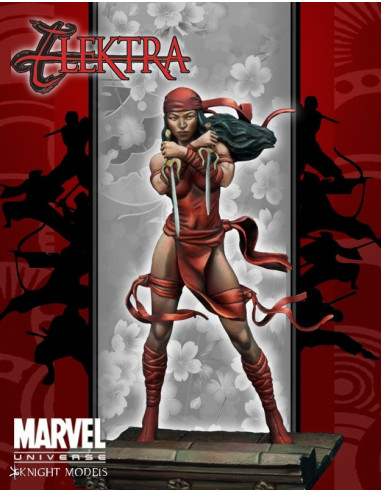 es::Marvel Knights: Elektra - Figura de metal para pintar Knight Models