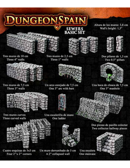 es::Escenografía: Dungeon Sewers basic set