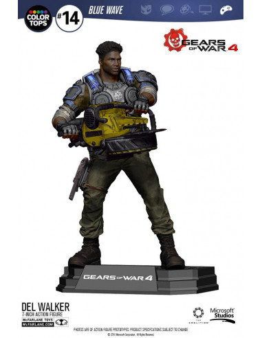 es::Gears of War 4 Figura Color Tops Delmont 'Del' Walker 18 cm