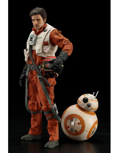 es::Star Wars Episode VII Pack de 2 Estatuas 1/10 ARTFX+ Poe Dameron & BB-8 7 - 18 cm