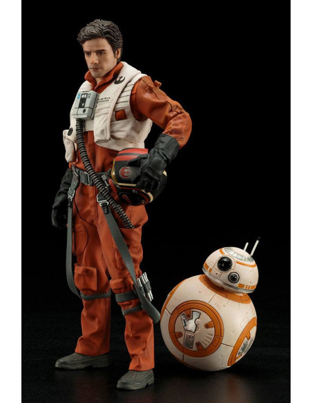 es::Star Wars Episode VII Pack de 2 Estatuas 1/10 ARTFX+ Poe Dameron & BB-8 7 - 18 cm