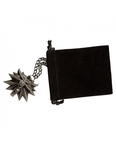 es::Witcher III Wild Hunt Medallón con Collar Wolf