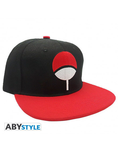 es::Naruto Shippuden Gorra Uchiha Negra y Roja