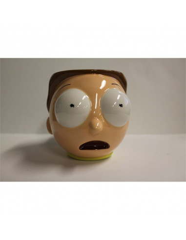 es::Rick y Morty Taza 3D Morty con dibujo en el fondo de la taza 11 cm