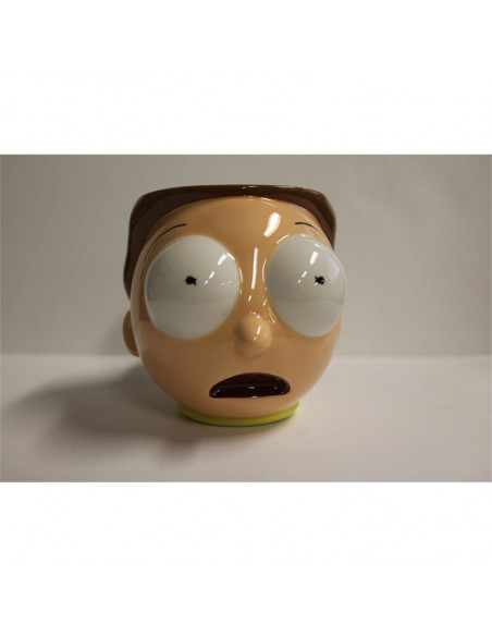 es::Rick y Morty Taza 3D Morty con dibujo en el fondo de la taza 11 cm