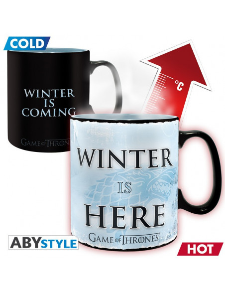 es::Juego de Tronos Taza Winter is here cambio de imagen 460 ml