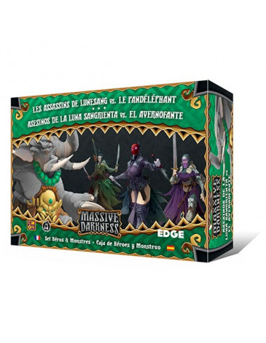 es::Massive Darkness. Asesinos de la luna sangrienta vs. el Avernofante - Caja de héroes y monstruo