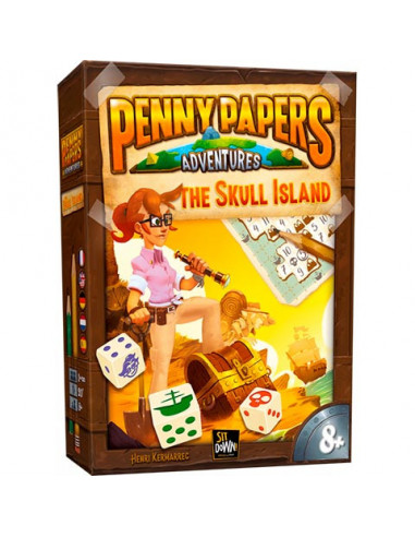 es::Penny Papers: La isla de la Calavera - Juego de mesa